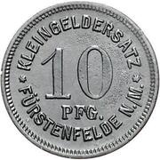 10 Pfennig - Fürstenfelde N./M., Germany,  reverse image