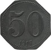 50 Pfennig - Guben, Germany, 1917 reverse image