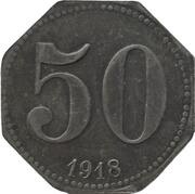 50 Pfennig - Guben, Germany, 1918 reverse image