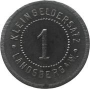 1 Pfennig - Landsberg an der Warthe, Germany,  reverse image