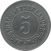 5 Pfennig - Landsberg an der Warthe obverse image