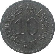 10 Pfennig - Landsberg an der Warthe obverse image
