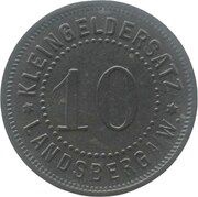 10 Pfennig - Landsberg an der Warthe, Germany, 1917 reverse image