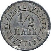 ½ Mark - Neudamm, Germany, 1917 reverse image