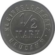 ½ Mark - Neudamm, Germany, 1918 reverse image