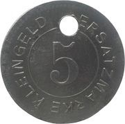 5 Pfennig - Neuruppin, Germany,  reverse image