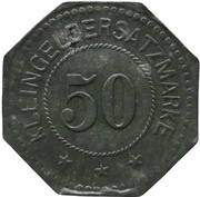 50 Pfennig - Pritzwalk Gebrüder Draeger, Germany,  reverse image