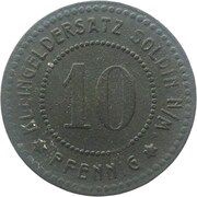 10 Pfennig - Soldin, Germany, 1917 reverse image