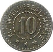 10 Pfennig - Soldin, Germany, 1919 reverse image