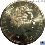 5 Dollars - Elizabeth II 4th Portrait - 50th Anniversary of The Battle of Long Tan obverse image