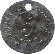 5 Pfennig - Strasburg Uckermark, Germany,  reverse image