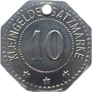 10 Pfennig - Strasburg Uckermark, Germany,  reverse image