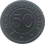 50 Pfennig - Strasburg Uckermark, Germany,  reverse image