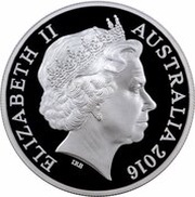 5 Dollars - Elizabeth II 4th Portrait - Australian Olympic Team Rio - Silver Proof obverse image