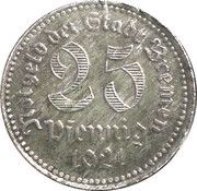 25 Pfennig - Bremen obverse image