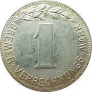 1 Mark - Bremen, Germany,  reverse image