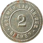 2 Pfennig - Bremen Bremer Lagerh. Ges. obverse image