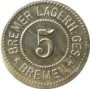 5 Pfennig - Bremen Bremer Lagerh. Ges. obverse image