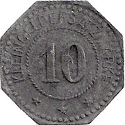 10 Pfennig - Bremen Heymann and Neumann, Germany,  reverse image