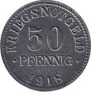 50 Pfennig - Braunschweig Herzogtum, Germany, 1918 reverse image