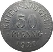 50 Pfennig - Braunschweig, Germany, 1920 reverse image