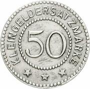 50 Pfennig - Bischofsburg, Germany, 1918 reverse image