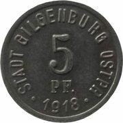 5 Pfennig - Gilgenburg obverse image