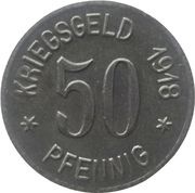 50 Pfennig - Neidenburg, Germany, 1918 reverse image