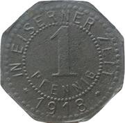 1 Pfennig - Tilsit, Germany, 1918 reverse image
