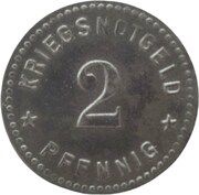 2 Pfennig - Gotha, Germany, 1919 reverse image