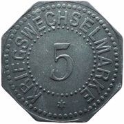 5 Pfennig - Bergedorf, Germany, 1917 reverse image