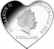 5 Dollars - Elizabeth II 4th Portrait - With Love obverse image