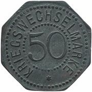 50 Pfennig - Bergedorf, Germany, 1917 reverse image