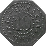 10 Pfennig - Hamburg F.W.L. Poetsch G.M.B.H. obverse image