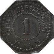 1 Pfennig - Alfeld C. Behrens, Germany,  reverse image