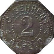 2 Pfennig - Alfeld C. Behrens obverse image
