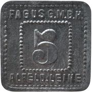 5 Pfennig - Alfeld Fagus G.M.B.H. obverse image