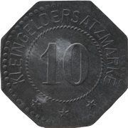 10 Pfennig - Alfeld C. Behrens, Germany,  reverse image