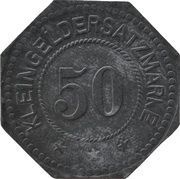 50 Pfennig - Alfeld C. Behrens, Germany,  reverse image