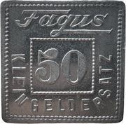 50 Pfennig - Alfeld Fagus G.M.B.H., Germany,  reverse image