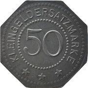 50 Pfennig - Elbingerode Ver. Harzer Portlandcement u. Kalkind., Germany,  reverse image