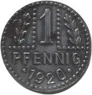 1 Pfennig - Eldagsen, Germany, 1920 reverse image