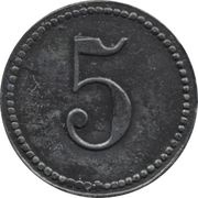 5 Pfennig - Fallingbostel, Germany, 1917 reverse image