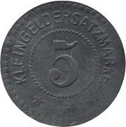 5 Pfennig - Freden am Leine Glasfabrik Schildhorst, Germany,  reverse image