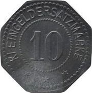 10 Pfennig - Freden am Leine Glasfabrik Schildhorst, Germany,  reverse image