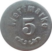 5 Pfennig - Münden, Germany, 1947 reverse image