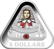 5 Dollars - Elizabeth II 4th Portrait - Front Line Angels - Silver Proof, Australia, 2017 reverse image