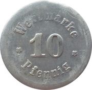 10 Pfennig - Münden, Germany, 1947 reverse image