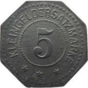 5 Pfennig - Harburg Schlosswerft R. Holtz, Germany,  reverse image