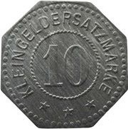 10 Pfennig - Harburg Schlosswerft R. Holtz, Germany,  reverse image
